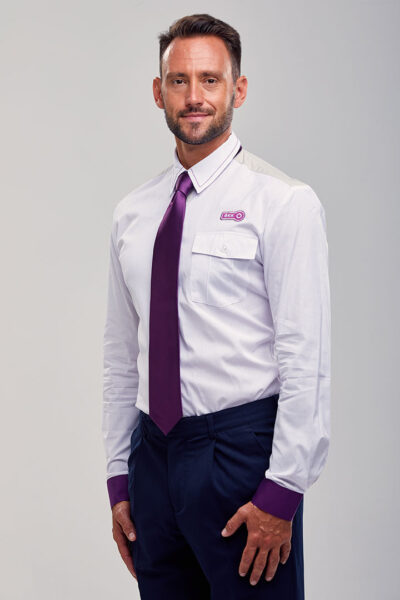 Product: purple shirt and tie of the BKK.